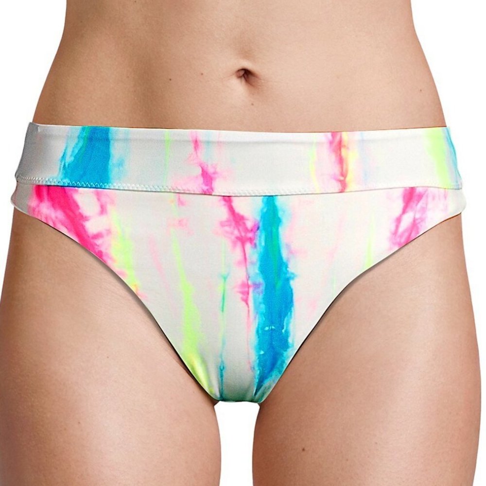 PQ Tie Dye High-Waist Bikini Bottom NWT S